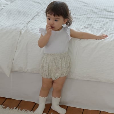 bebe nine10  (6m-24m) 4色可愛小碎花包屁褲16