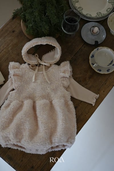 ROA38｜(6m-18m) 2色蕾絲荷葉袖捲邊上衣6