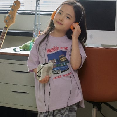 BEAN35｜(84-120cm)  汽車插畫上衣10