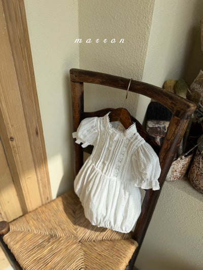 Marron03｜(3m-18m 1y-6y) 公主泡泡袖套裝7