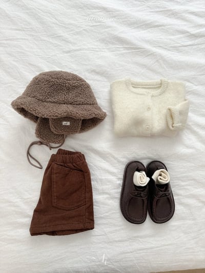 Atomeme44｜(70cm-110cm) 毛毛護耳保暖抽繩帽8