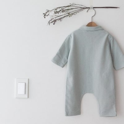 LEMONADE49｜(55cm-85cm) 2色有領素面連身衣17