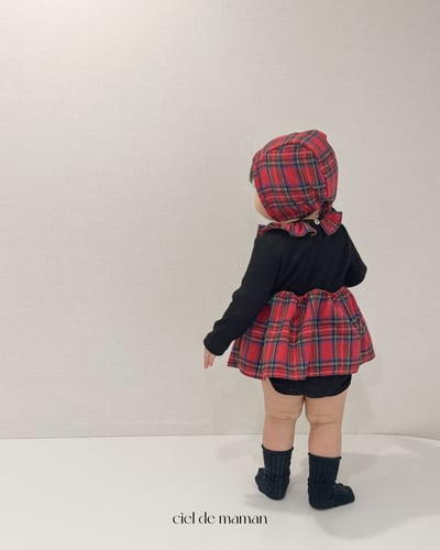 Cieldemaman15｜(3M~15M)  2色瑪麗格子連身裙7