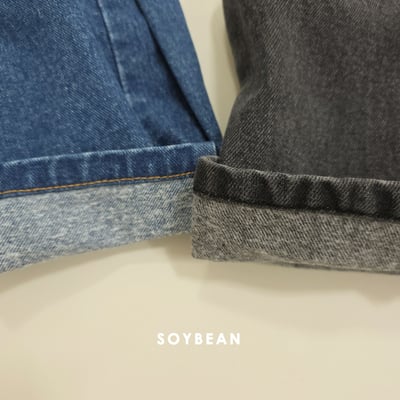Soybean88｜(75cm-118cm) 按扣牛仔寬褲3