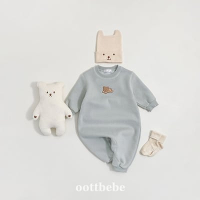 Oottbebe57｜(0m-12m)  酷酷熊連身包屁衣7