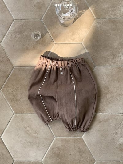 Bebe holic03｜(3m-18m) 簡約亞麻褲8