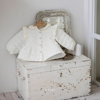 M-KIDS24｜(65-115cm) 2色絎縫愛心傘狀外套5