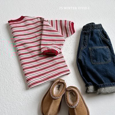 vivid51｜(78cm-125cm) 條紋休閒上衣4