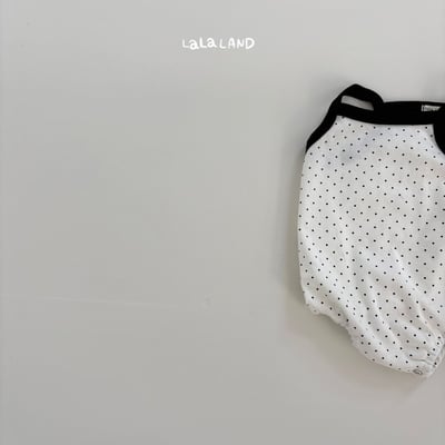lala land34｜(3m-18m) 2色波點愛心細肩包屁衣21
