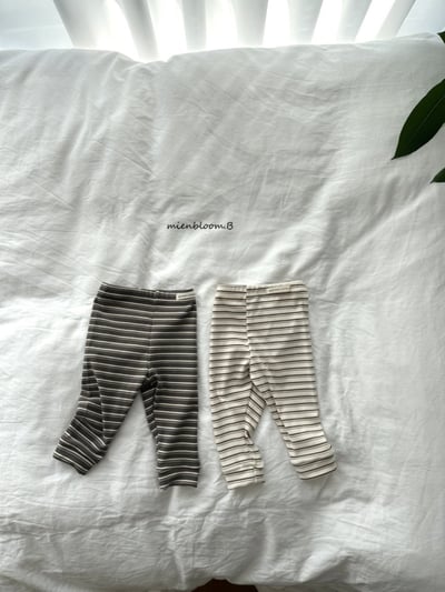 Bloom.b07｜(0m-24m/85cm-125cm) 條紋合身內搭褲3