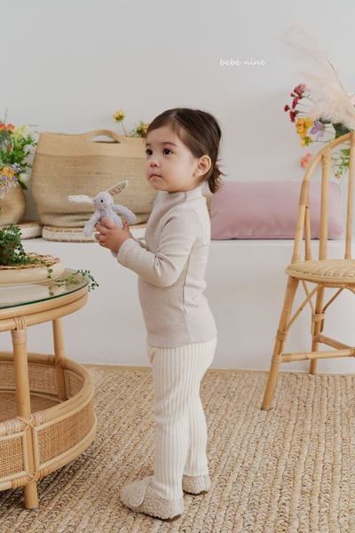 bebe nine24 (65cm-115cm) 3色保暖羅紋緊身褲7