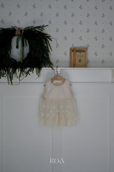 ROA42｜(6m-18m) 2色刷毛蕾絲背心4