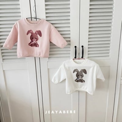 JEAYA09｜(70cm-110cm) 2色小兔印花休閒上衣+拼色內搭褲2