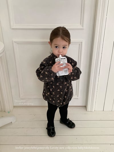 JE 254｜(66-90cm)  復古碎花包屁衣7