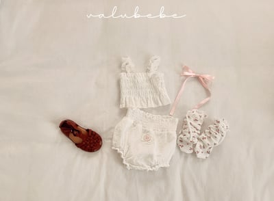 Valubebe 88｜(Free) 花卉絲帶襪7