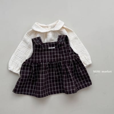 mimi market20 (65-85cm)  格紋背心吊帶裙7