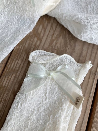 Bebe holic57｜(Free) 蝴蝶結中長襪6