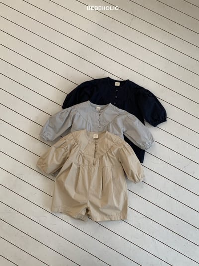 Bebe holic54｜(6m-18m) 日系簡約連身包屁褲1