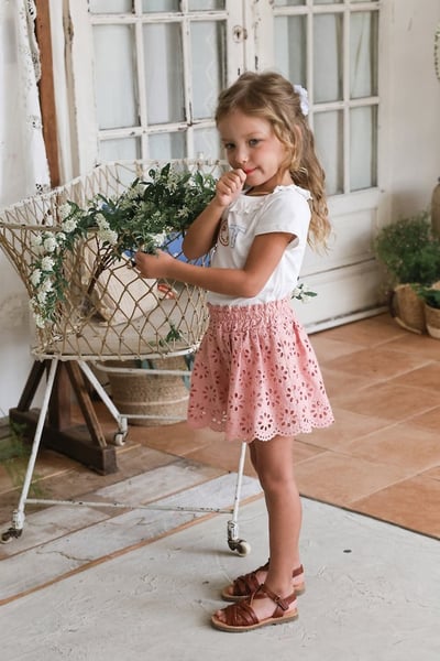 FLO34｜(75-140) 鏤空雕花短褲5