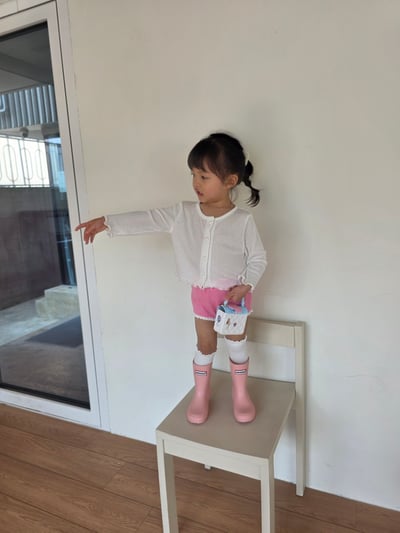 Color03｜(75-115cm) 蕾絲滾邊短褲8