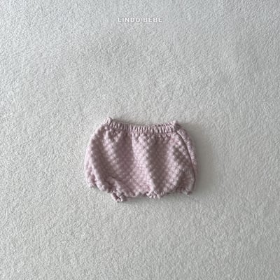 Lindo19｜(3m-18m) 暖色調小花燈籠褲/刷毛綁帶帽8