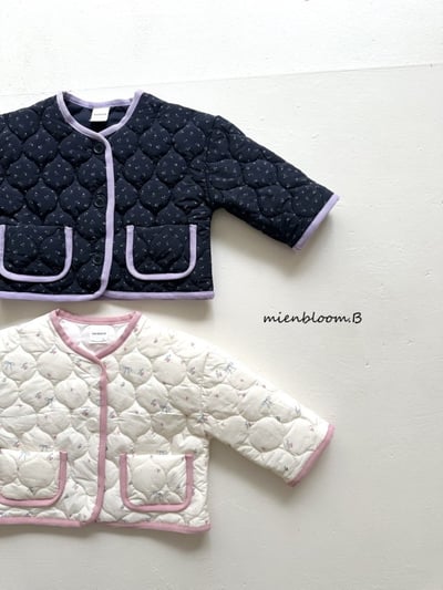 Bloom.b39｜(0m-24m/85cm-125cm) 滾邊絎縫碎花外套7