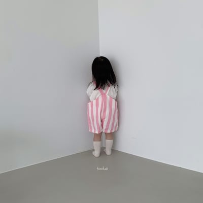 Fondue｜(80-90cm) 線條吊帶褲7