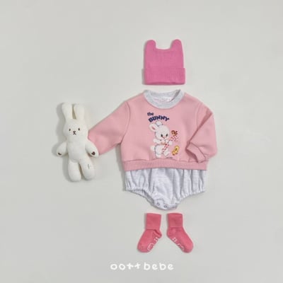Oottbebe23｜(0m-12m) 熊兔拼色包屁衣12