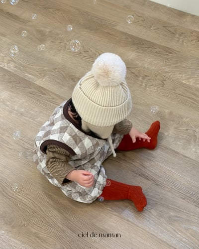 Cieldemaman09｜(6M~24M)  2色格子背心套裝7