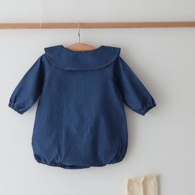 LEMONADE03｜(55cm-85cm) 1色牛仔圓領包屁衣6