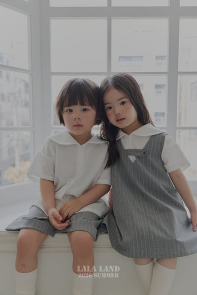 lala land51｜(75-120cm) 2色經典捲邊條紋短褲14