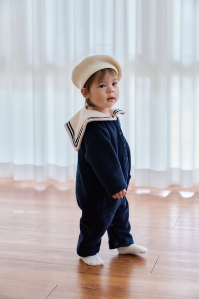 bebe nine13 (55cm-75cm) 2色水手領連身衣5