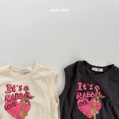 lala land56｜(75-120cm) 2色美式小兔印花背心18