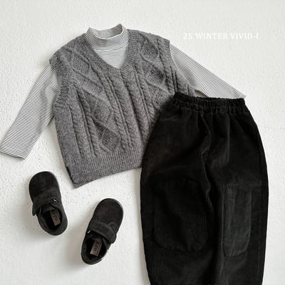 vivid87｜(78cm-125cm) V領針織背心10