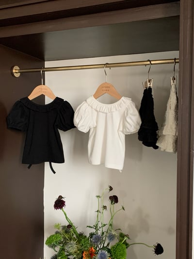 JE48｜(73-120cm) 花邊領露背上衣7