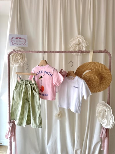 LePetitmot05｜(80-125cm) 櫻桃圖案上衣6