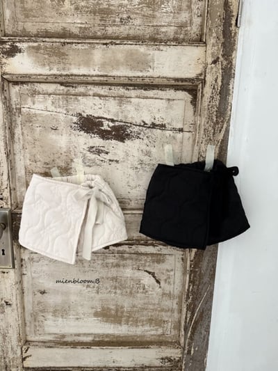 Bloom.b47｜(85cm-125cm) 蝴蝶結印花絎縫綁帶褲裙7