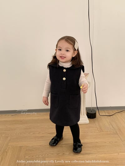 JE 649｜(80-110cm)  洋氣小香風背心裙23