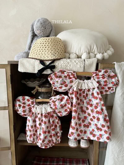 thelala54｜ (0m-18m) 玫瑰蕾絲方領包屁衣10