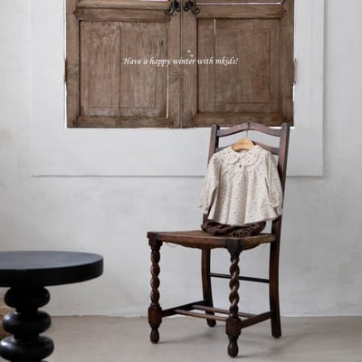 M-KIDS47｜(65-80cm) 2色蕾絲領碎花燈籠褲套裝6