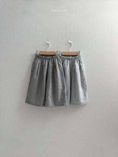 MiniRobe09｜(70-110) 格紋直筒長褲1