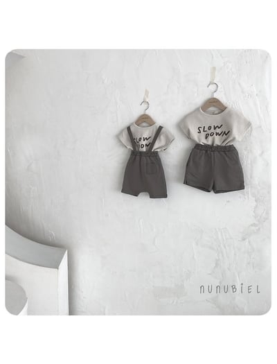 NUNU BIEL01｜(65-115cm) 簡約字母上衣5