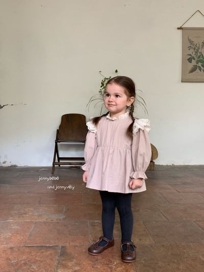 JE577｜(66-90cm) 蕾絲領飛袖包屁裙16