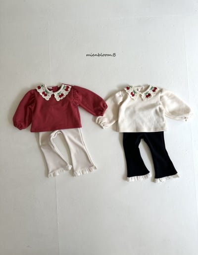 Bloom.b37｜(0m-24m/85cm-125cm) 蕾絲邊喇叭褲10