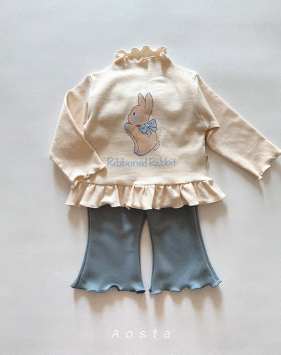 AOSTA09｜(6m-5y) 木耳邊小兔上衣21