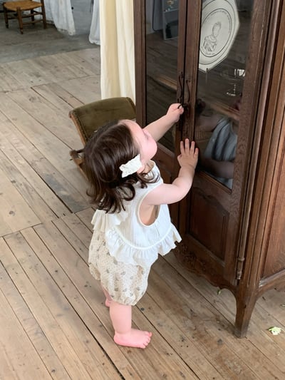 JE39｜(73-100cm) 花邊背心碎花短褲套裝8