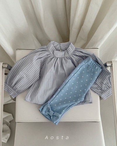 AOSTA25｜(6m-5y) 蝴蝶結小喇叭褲10