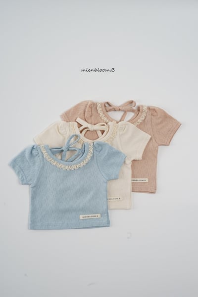 Bloom.b17｜(55cm-118cm) 蕾絲滾邊透氣上衣1