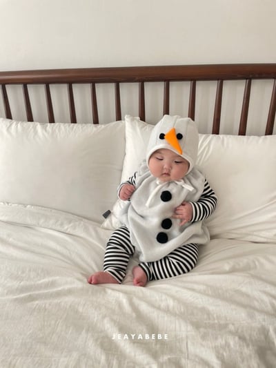 JEAYA02｜(3m-12m) 4色聖誕系列包屁衣含帽子14