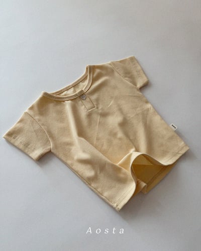 AOSTA51｜(6m-5y) 心形鈕釦素色上衣3